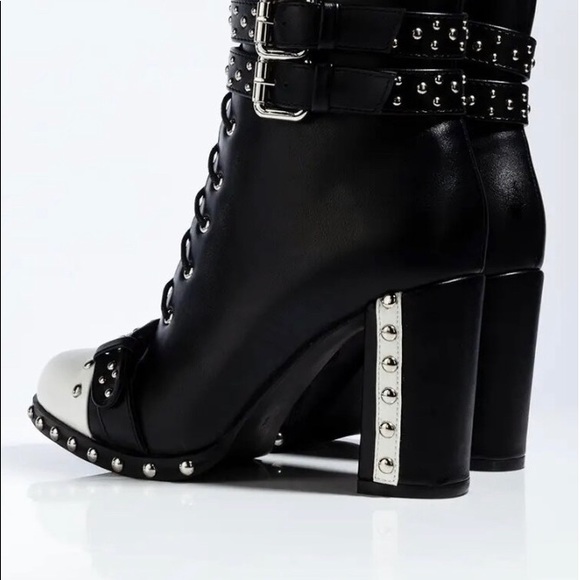 Azalea Wang Oreo Studded Boot - Picture 3 of 6
